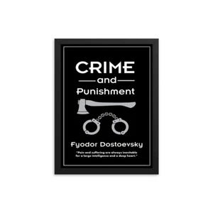 Crime & Punishment by Fyodor Dostoevsky Book Poster - Picture 1 of 5