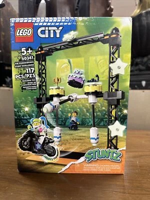 NEW LEGO City Stuntz The Knockdown Stunt Challenge 60341 Set with Minifigure - Image 1 of 4
