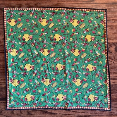 LUSH Cosmetics RE-WRAP Christmas LIMITED EDITION Organic Cotton 22” Square Scarf - Image 1 of 4