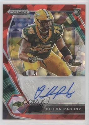 2021 Panini Prizm Draft Picks Red Ice Dillon Radunz #DPA-DRA Rookie Auto RC - Image 1 of 2
