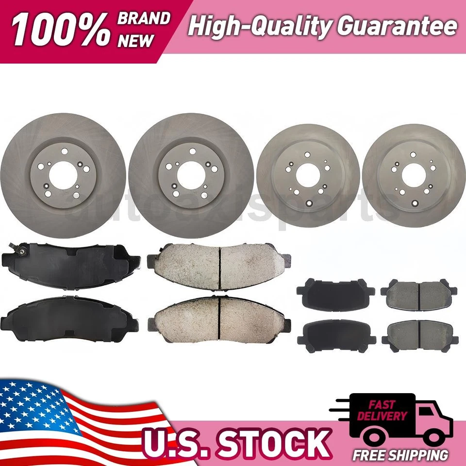 Kit de actualización de freno de disco de piezas centradas delanteras y traseras para Honda Pilot 2012-2015 Foto 1 de 1