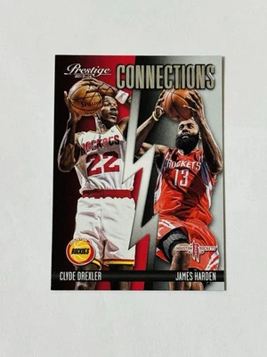 2013-14 Panini Prestige - Connections James Harden, Clyde Drexler #11 - Image 1 of 2