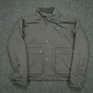 Chaqueta Patagonia Para Hombre Extra Pequeña Gris Arce Grove Lona Forrada de Vellón A Presión XS - Imagen 1 de 11