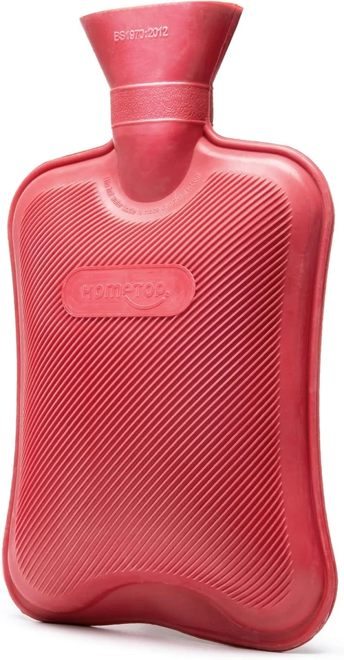 Hometop Premium Classic Rubber Hot Water Bottle (Red)
