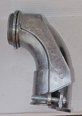 Lote de 9 - 2" Greenfield Flex 90 Grados Apretar Codo Conector Montaje Foto 1 de 4