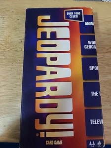 Jeopardy! Kartenspiel Mattel Spiele, über 1000 Hinweise, Fragen Antworten, neu VERSIEGELT - Bild 1 von 2