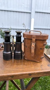 Ww1 Officer Binoculars 1916 with Case - Picture 1 of 10