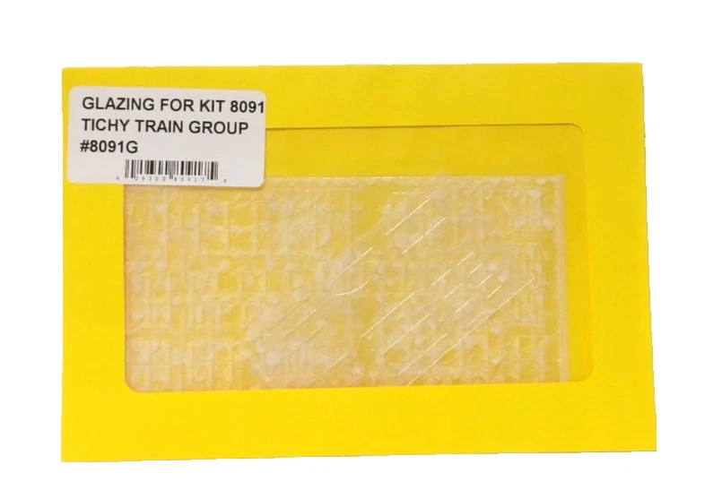 HO Scale Tichy Train Group 8091G Window Precut Glazing Pack for 8091 - Image 1 of 1