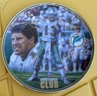 De colección 1996 NFL Miami Dolphins "Dan Marino" Bradford Exchange Collector Plate LTD  Foto 1 de 2