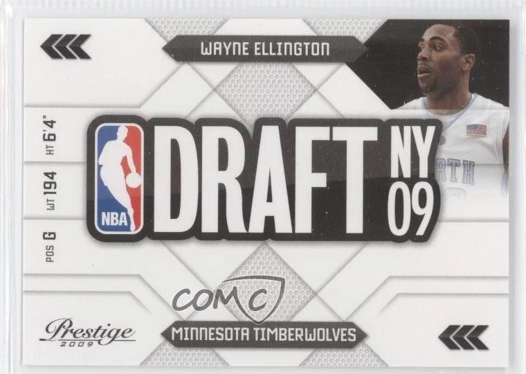 2009-10 Panini Prestige NBA Draft Class Wayne Ellington #27 Rookie RC - Image 1 of 2