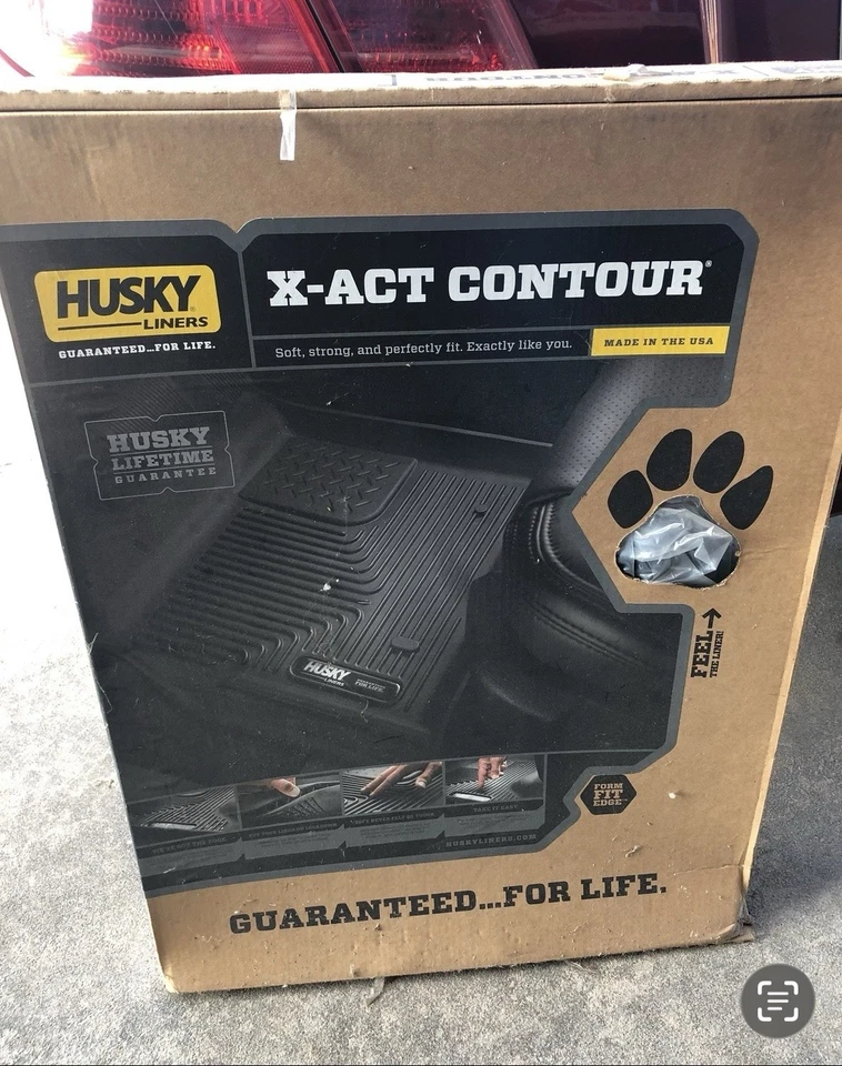 Alfombrillas contorno HUSKY 53101 X-Act para Chevy Silverado GMC Sierra delanteras negras Foto 1 de 2