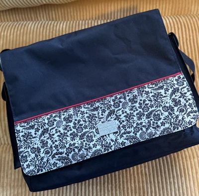 Bolsa tote organizadora de scrapbook artesanato floral estilo crop-in alça de transporte 17x14x7 - Imagem 1 de 4