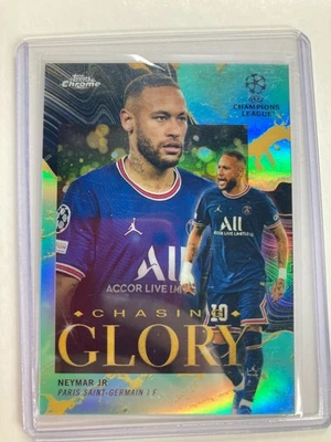Topps Chrome UCL 2021-2022 Neymar JR PSG Parallel 052/199. - Bild 1 von 2