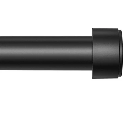 Curtain Rods for Windows 32-96 Inch, 1 Inch Adjustable Black Curtain Rod Set ... - Image 1 of 4