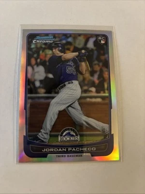 Bowman Chrome 2012 - Jordan Pacheco #168 refractor (RC) Foto 1 de 2