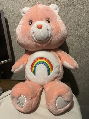 Cheer Bear Care Bears 24" Jumbo Almohada Grande Peluche Animal Rosa 25 Años Foto 1 de 4
