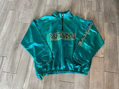 Surf Style Windbreaker O/S XL VTG 90s Interplanetary Body Gear Iridescent Jacket - Image 1 of 4