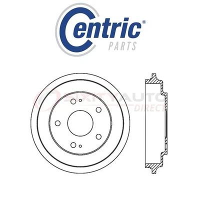 Centric C-TEK Brake Drum for 2006-2015 Honda Civic 1.5L 1.8L L4 - Kit Set sf Foto 1 de 4