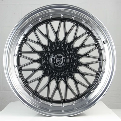 RS1 20 inch Black Machined Lip rim fits 5x114.3 CHRYSLER 300M 2000-04 - Image 1 of 4