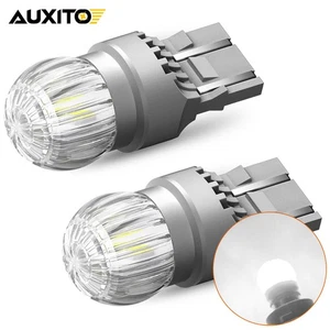 AUXITO 2X 7440 Car 7443 LED Backup Stop Light Reverse Bulbs Tail DRL Lamp White - Picture 1 of 10
