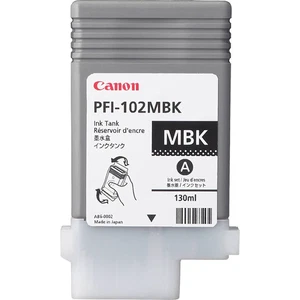 Original Canon PFI-102MBK Matte Black Ink Cartridge (0894B001AA) - Afbeelding 1 van 4