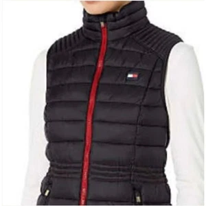 Tommy Hilfiger Sport Black Quilted Vest Size S  - Picture 1 of 4