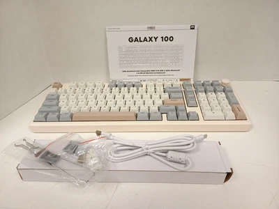 Teclado mecánico inalámbrico intercambiable en caliente EpoMaker Galaxy 100 con perilla giratoria Foto 1 de 4