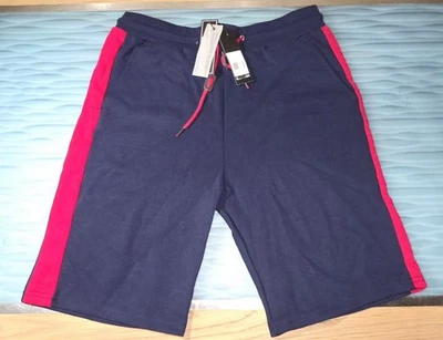 Pantalones Cortos Galaxy by Harvic Para Hombre, Informales Atléticos, Azul/Rojo Talla Mediana  Foto 1 de 4