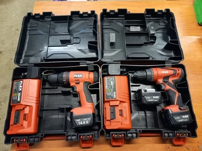 Flex ADH 14.4 Li Plus Flex ACH 14.4 Li Cordless Tools In Ex Cond See Details - Image 1 of 4