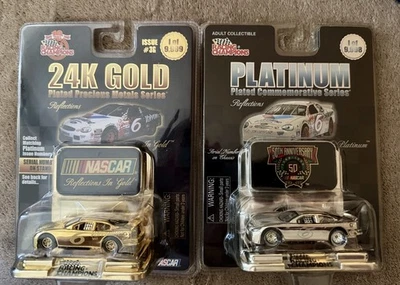 NASCARS diecast escala #6-1:64 chapado en oro y platino de 24 quilates Foto 1 de 4