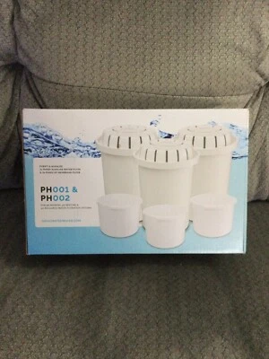New Invigorated Water 3 PH001 Alkaline Water Filter & 3 PH002 Membrane Filter - Image 1 of 4