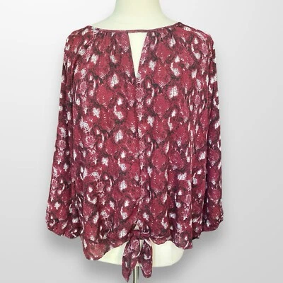 West Kei Stitch Fix XXL 2X Blouse Top Tunic Long Sleeve Lightweight Flowy NEW - Image 1 of 4