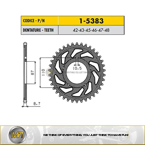 PIÑÓN TRASERO SUZUKI GSF BANDIT 600 1995 A 2004 ACERO SUNSTAR 530 - 45 DIENTES Foto 1 de 1