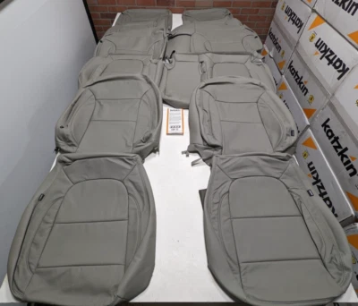Fundas de asiento de cuero interiores grises para GMC Acadia 2020-2023 7 pasajeros pt20 Foto 1 de 4
