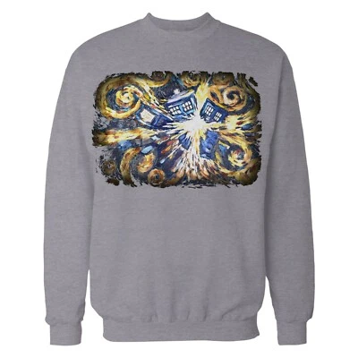 Doctor Who Art Tardis Van Gogh Viaje en el Tiempo Ciencia Fi Fan Sudadera Oficial Regalo Foto 1 de 4