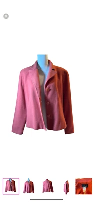 Blazer corto de lana Requirements Deep Coral Foto 1 de 4