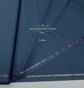 Teal Blue 120s Wool & Kid Mohair Suiting Fabric VITALE BARBERIS CANONICO 1.4 m - Picture 1 of 16