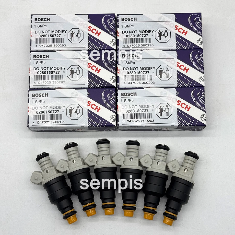 6 piezas inyectores de combustible Bosch OEM 0280150727 para Ford Ranger 1986-1989 2,9 L V6 NUEVO Foto 1 de 4