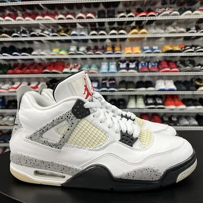 Nike Air Jordan 4 Retro OG White Cement 2016 840606-192 Mens Size 11 No Insoles - Image 1 of 4