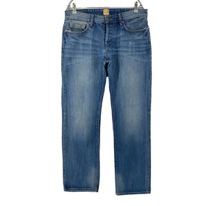 HUGO BOSS Naranja Etiqueta Azul Corte Recto Regular Vaqueros W34 - Imagen 1 de 10