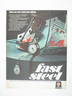 Reloj Bolsillo Calenda Vintage Años 60 McLouth Estampado Acero AD Tiempo Pérdida Basura Foto 1 de 2