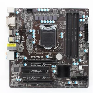 Asrock B75 Pro3-M Intel B75 microATX Mainboard Sockel 1155 (#3293) - Bild 1 von 3
