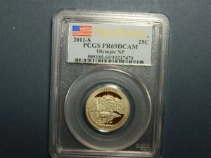 Cuarto Olímpico 2011-S graduación profesional PF-69 DCAM First Strike envío gratuito - Imagen 1 de 4