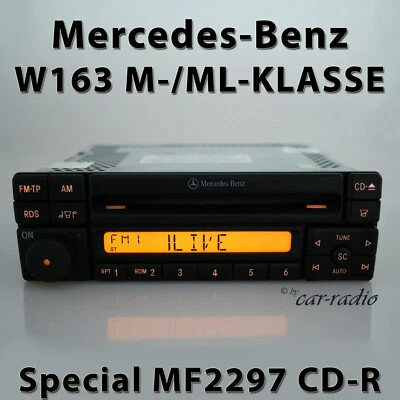 Original Mercedes W163 Radio Special MF2297 CD-R M ML-Klasse CD Autoradio 1-DIN - Bild 1 von 4