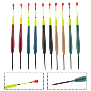 10pcs 5 Colors Sea Fishing Bobber Kits Striking Balsa Wood Rock Fishing Floats - Picture 1 of 11