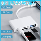 8 Pin to SD Memory Card Reader USB OTG Adapter For iPhone iPad Stable Transfer