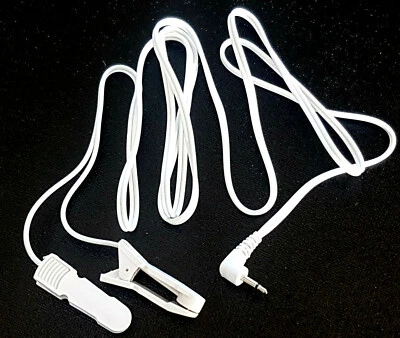 1,20m TENS EMS E-Stim Geräte 2,5mm Pin 2 x Ohrclip Klemme Elektroden