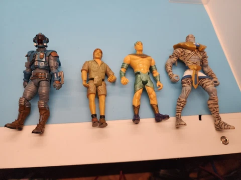 Lot of 4 Mummies Alive Hunter Ja-Kal, Anubis, crocodile hunter, Fortnite Figure Cover