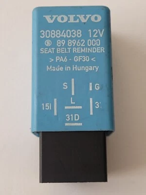 РЕЛЕ НАПОМИНАНИЯ РЕМНЯ БЕЗОПАСНОСТИ VOLVO S40 V40 30884038 ОТ ОРИГИНАЛЬНОГО ПРОИЗВОДИТЕЛЯ 89 8962 000 - Изображение 1 из 4