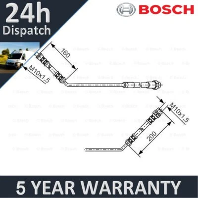 Manguera de freno trasero izquierdo Bosch para BMW X5 2000-2006 3.0 D 4.4 4.6 4.8 34301165765 Foto 1 de 4